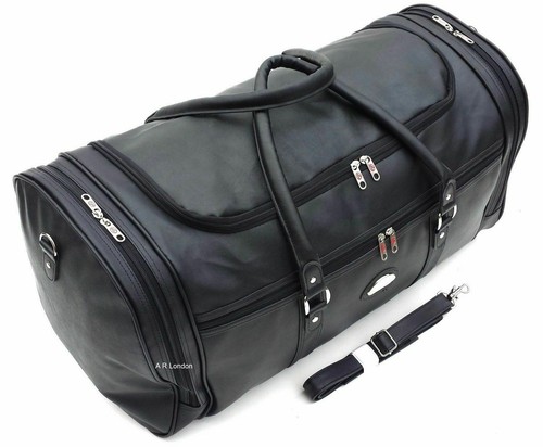 Large leather holdall - 24",