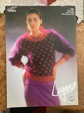 Womens Knitting Patterns Mohair Jumper 28-40” Hayfield 2654