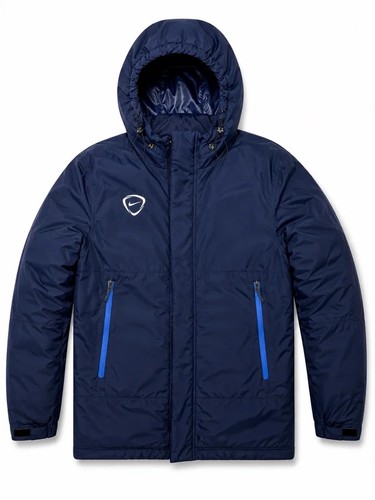 Nike team navy hooded - team, padded
