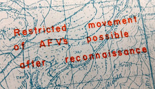 WW2 US Army DEFENCES OVERPRINT map with TANK /AFV info for "OPERATION AVALANCHE"