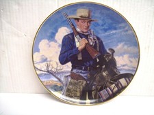 JOHN WAYNE - Franklin Mint Heirloom Recommendation Plate 'SPIRIT OF THE WEST'