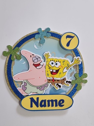 Personalised spongebob cake - personalised,