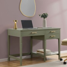 Dusk Sienna Desk Study Console Table Storage Vetiver RRP £240