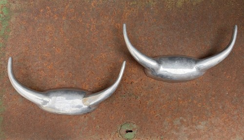 Vintage aluminium buffalo - vintage, horn