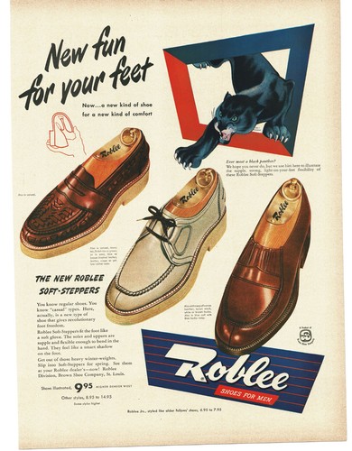 1950 roblee shoes - roblee, vintage