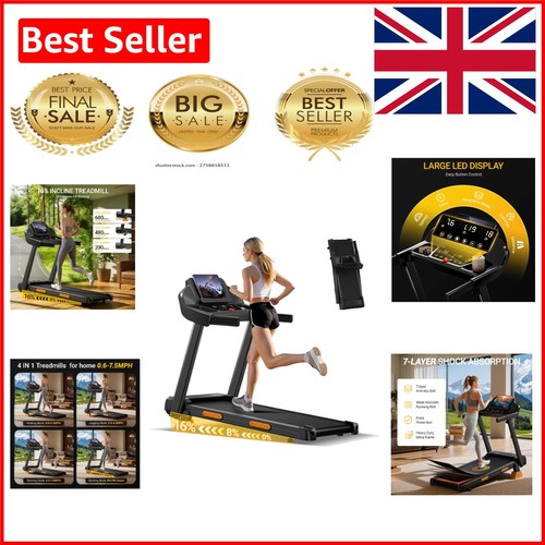 Space saving folding treadmill - space-saving,