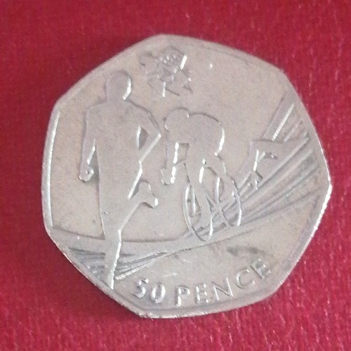 50p fifty pence coin - fifty,