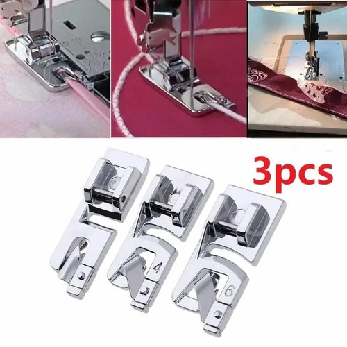 Set rolled hem presser - set,