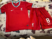 liverpool number 8 ethan football kit size 24