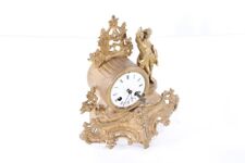 1 x Old Clock Mantel Clock Vintage with Key