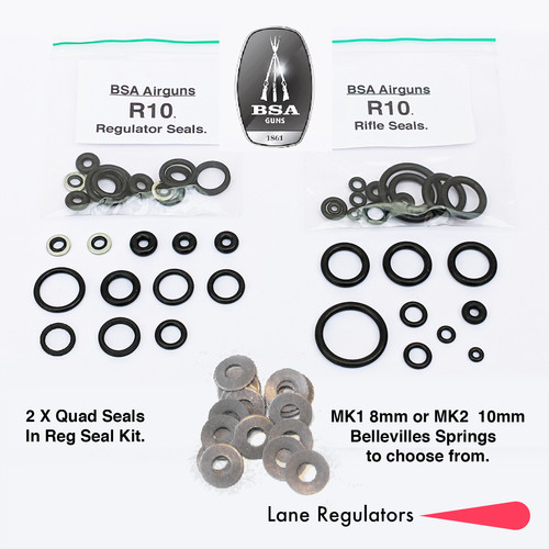 Bsa r10 regulator seals - bsa,
