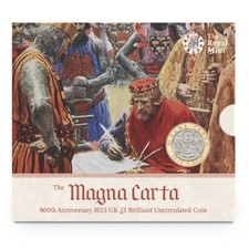2015 Magna Carta BU £2 Coin