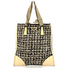 PRADA Hand Tote Bag Tweed