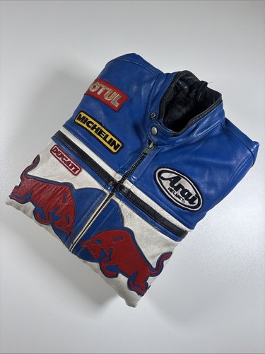 Vintage leather red - red, bull