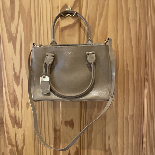 Ralph lauren taupe - lauren, leather