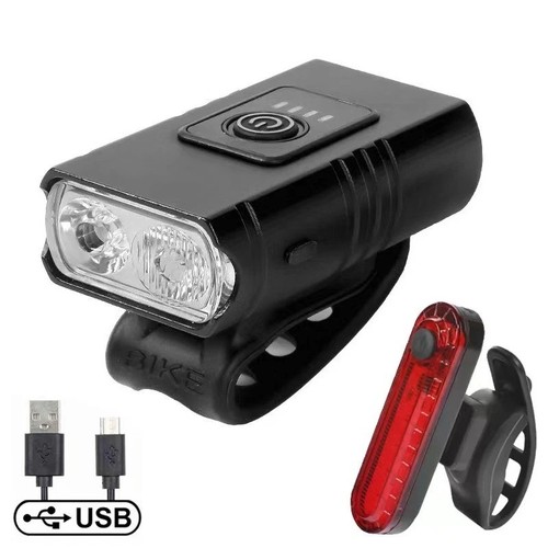 Mountain bike lights usb - 2x,
