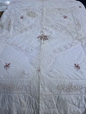 VINTAGE EMBROIDERED RED ROSE