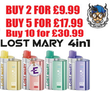 LOST MARY 4 in 1 KITS | 3200 puff Vape | Prefilled Replaceable Pod Kit | 20mg