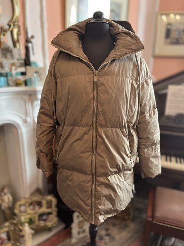 Zara down padded hooded coat - down,