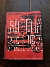 Ford K Series Truck Parts List - Including Thames Trader NC Range 1962-65