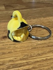 Fireman Helmet Keychain Yellow