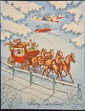 Vintage Christmas Card 1945 -
