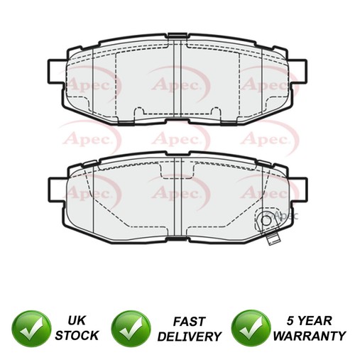 Brake pads set rear - set,