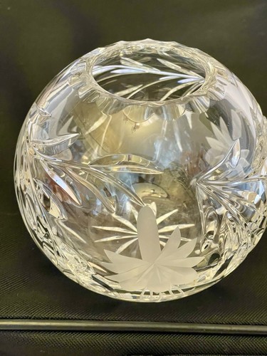 Vintage lead crystal sphere - crystal,