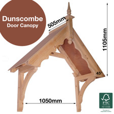 Traditional 'A' Frame Timber Door Porch Canopy - Dunscombe