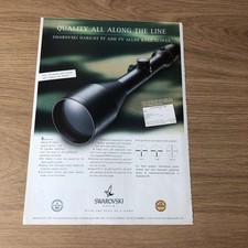 GUNS74 MAGAZINE ADVERT 12X9 SWAROVSKI OPTIK HABICHT RIFLE SCOPES
