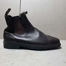 BLUNDSTONE SPS EXTRA MEN'S LEATHER CHELSEA BOOTS BROWN SIZE UK10 EU44