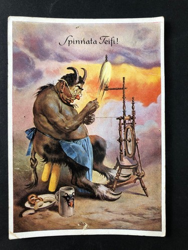 Postcard bavarian humor card - bavarian,