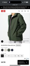 Uniqlo Blocktech Parka Green