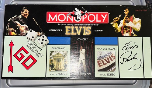 Parker brothers monopoly elvis - parker,