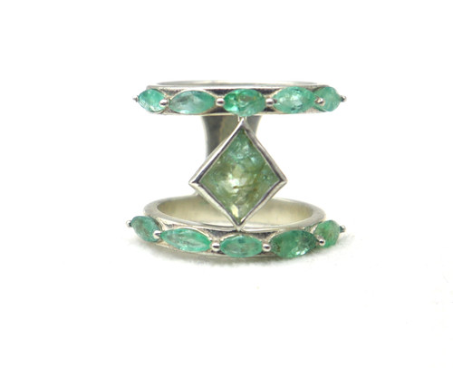 925 silver double - 925, ring