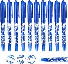 10pcs Erasable Pens Blue