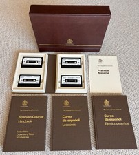 Linguaphone Institute Spanish course - complete set - books & cassettes in case