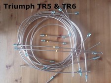Later Triumph TR6 LHD Full Brake Pipe Line Set Kit Cupro Nickle  2061L MC
