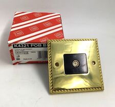 MK GROSVENOR TV/FM SINGLE ISOLATED SOCKET BLACK INSERT  K4321 POB B