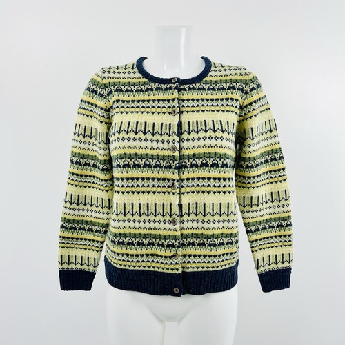 Fair isle wool cardigan s - isle,