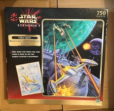 1999 Star Wars Episode I Bravo Squadron Assault 2-Sided 750pc 18X24 Habro Puzzle