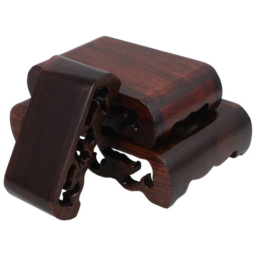 Trophy base wood fishbowl - base,