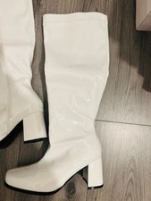 UK Size 6 - White GoGo Boots
