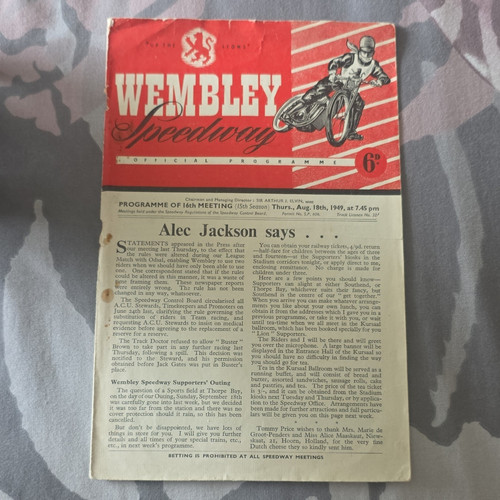 Wembley speedway official - wembley,