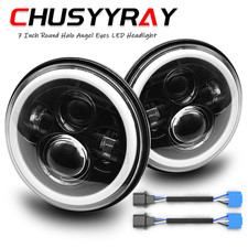 DOT 7inch Black LED Headlights