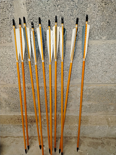 Wooden target arrows yellow - wooden,