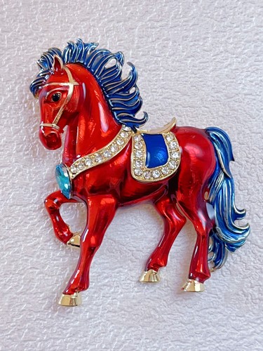 Sparkly red horse - sparkly,