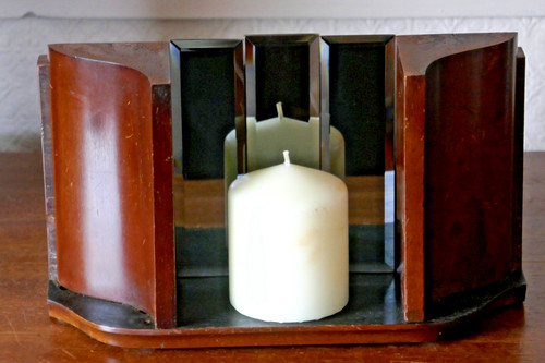 Table display stand reclaimed