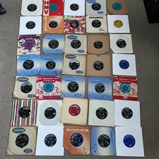 35 RnR rockabilly doowop 7" 45s London tri Coral HMV Holly Gracie Elvis Marty ++