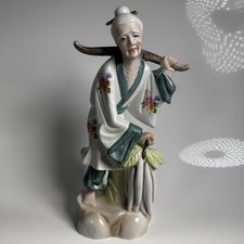 large Chinese ceramic old lady